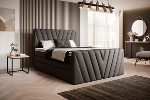 Кровать NORE Candice Flores 22, 180х200 см, коричневый цвет цена и информация | Кровати | 220.lv