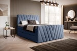 Кровать NORE Candice Gojo 40, 160x200 см, синий цвет