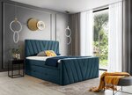 Кровать NORE Candice Nube 40, 160x200 см, синий цвет