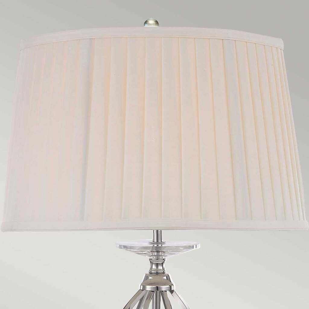 Galda lampa Elstead Lighting Aegean AG-TL-POL-NICKEL cena un informācija | Galda lampas | 220.lv