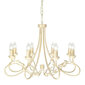 Piekaramā lampa Elstead Lighting Olivia OV8-IVORY-GOLD cena un informācija | Lustras | 220.lv