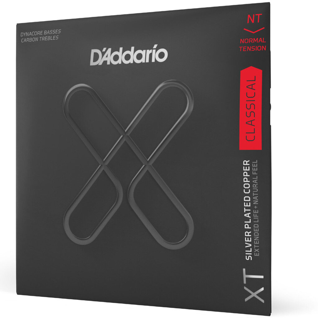 Stīgas klasiskajai ģitārai D'Addario Carbon Silver Plated Cooper XTC45FF цена и информация | Mūzikas instrumentu piederumi | 220.lv