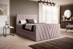 Кровать NORE Candice Gojo 101, 140x200 см, розовый цвет цена и информация | Кровати | 220.lv