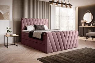 Кровать NORE Candice Velvetmat 24, 160x200 см, розовый цвет цена и информация | Кровати | 220.lv