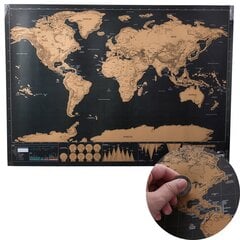 Скретч-карта мира цена и информация | Другие оригинальные подарки | 220.lv