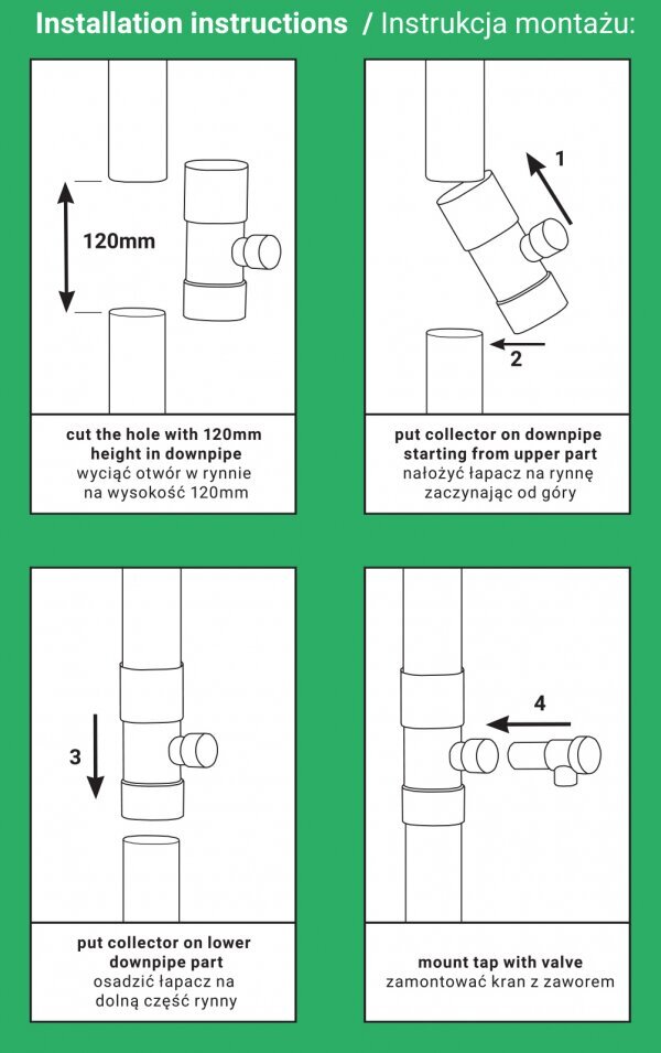 Lietus ūdens savācējs / slazds ar vārstu - 100mm - brūns cena un informācija | Lietus notekūdeņu sistēmas | 220.lv