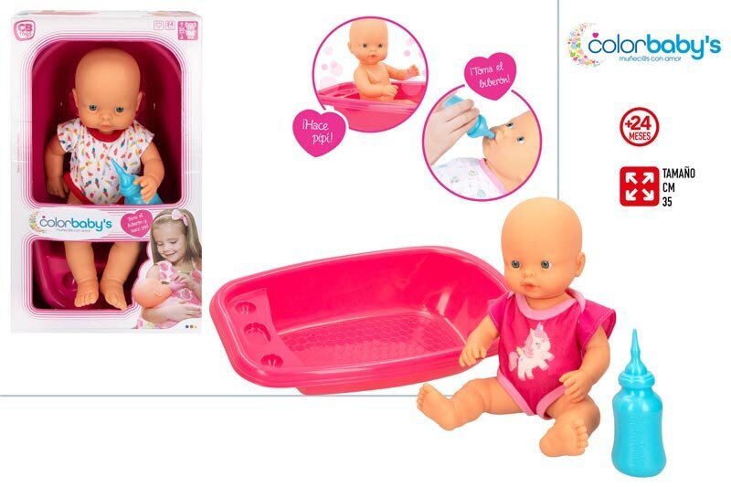 Lelle mazulis ar piederumiem Colorbaby's, 2+ цена и информация | Rotaļlietas meitenēm | 220.lv