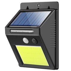 LED solārais sienas apgaismojums – prožektors ar saules baterijām- kustību un nakts sensors kaina ir informacija | Āra apgaismojums | 220.lv