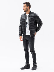 Куртка-бомбер демисезонная, черная, C602 119944-7 цена и информация | Мужские куртки | 220.lv