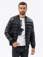 Куртка-бомбер демисезонная, черная, C602 119944-7 цена и информация | Мужские куртки | 220.lv