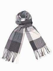 Шарф A408, темно-серый/белый, 23383-UNIW цена и информация | Мужские шарфы, шапки, перчатки | 220.lv