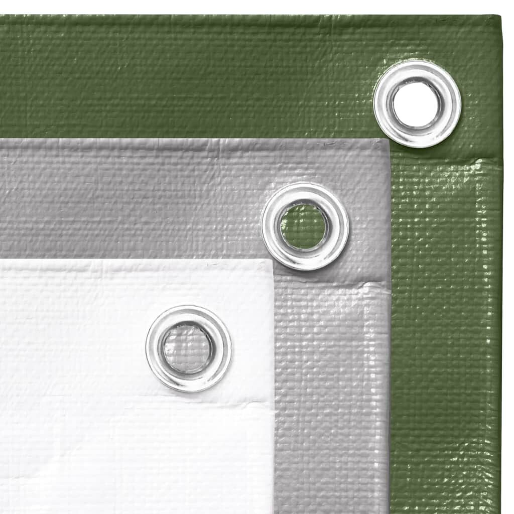 Brezenta pārklājs vidaXL, 4x6m, 260g/m², zaļš цена и информация | Dārza instrumenti | 220.lv