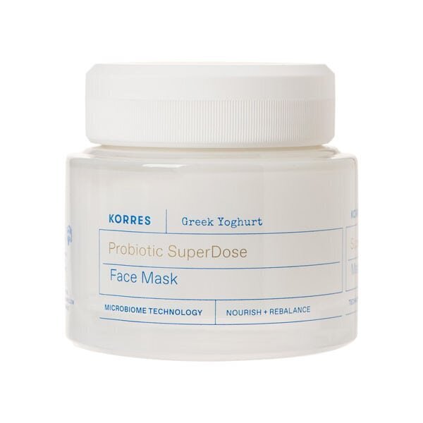 Nomierinoša sejas maska Korres Probiotic Super Dose Greek Yoghurt 100 ml cena un informācija | Sejas maskas, acu maskas | 220.lv