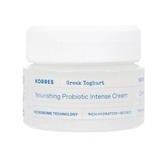 Крем для лица для сухой кожи Korres Nourishing Probiotic Intense Greek Yoghurt, 40 мл цена и информация | Наносите на чистую кожу лица. Подержите около 10-15 минут и смойте водой. | 220.lv