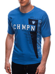 Футболка S1710, синяя, 119473-4 цена и информация | Мужские футболки | 220.lv
