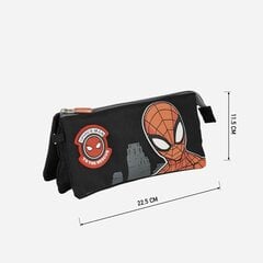 Penālis Spiderman, melns 11,5 x 2 x 22,5 cm цена и информация | Пеналы | 220.lv