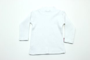 Džemperis ar augstu kaklu, krāsa balta - unisex cena un informācija | Jakas, džemperi, žaketes, vestes meitenēm | 220.lv