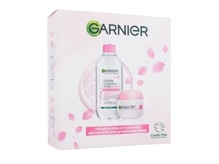 Косметический набор по уходу за лицом для женщин Garnier Rose: мицеллярная вода 400 мл + увлажняющий крем 50 мл. цена и информация | Кремы для лица | 220.lv