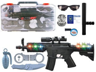 Policista komplekts koferī ar šauteni ar efektu cena un informācija | Rotaļlietas zēniem | 220.lv