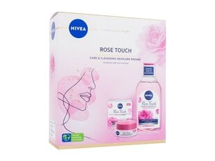 Kosmētikas komplekts sievietēm Nivea Rose Touch: mitrinošs dienas gela krēms visiem ādas tipiem 50 ml + micelārais ūdens ar organisko rožūdeni 400 ml cena un informācija | Sejas krēmi | 220.lv