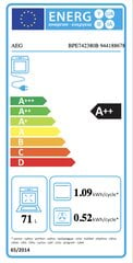 Built in oven, AEG, pyro, black cena un informācija | Cepeškrāsnis | 220.lv