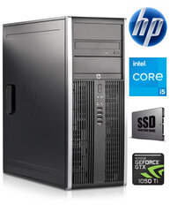 6300 MT i5-3470 16GB 480GB SSD 1TB HDD GTX 1050 Ti Windows 10 Professional Стационарный компьютер цена и информация | Стационарные компьютеры | 220.lv