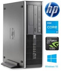 8100 SFF i5-650 16GB 960GB SSD GT1030 2GB Windows 10 Professional Stacionārais dators cena un informācija | Stacionārie datori | 220.lv