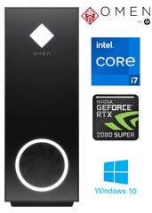 OMEN 30L MT i7-10700K 16GB 1TB SSD RTX 2080 Super 8GB Windows 10 Stacionārais dators cena un informācija | Stacionārie datori | 220.lv