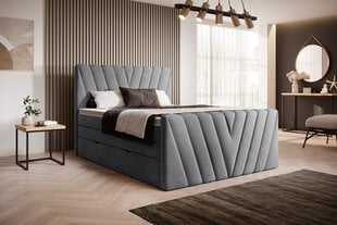 Кровать NORE Candice Sola 06, 180x200 см, серая цена и информация | Кровати | 220.lv