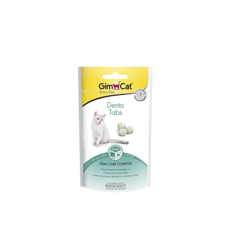 GimCat Denta Tabs 40 g cena un informācija | Gardumi kaķiem | 220.lv