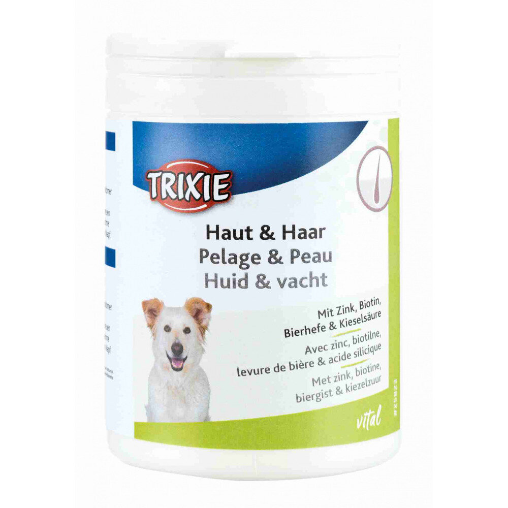 Tabletes Trixie suņu ādai un kažokam 220 g cena un informācija | Vitamīni, uztura bagātinātāji, pretparazītu līdzekļi suņiem | 220.lv