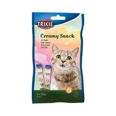 Krēma gardums Trixie ar vistu kaķiem, 5x14 g цена и информация | Лакомства для кошек | 220.lv