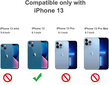 Ekoādas vāciņš Apple iPhone 13 melns/zils cena un informācija | Telefonu vāciņi, maciņi | 220.lv
