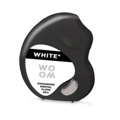 Зубная нить Woom White +, Expanding Dental Floss, 30 м цена и информация | Зубные щетки, пасты | 220.lv