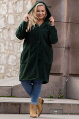 Пальто OFELIA, с теплым пушистым капюшоном, зеленое цена и информация | Женские пальто | 220.lv