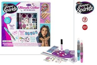 Набор косметики для ногтей, волос и тела CraZart Ultimate Glitter, 8+ цена и информация | Игрушки для девочек | 220.lv