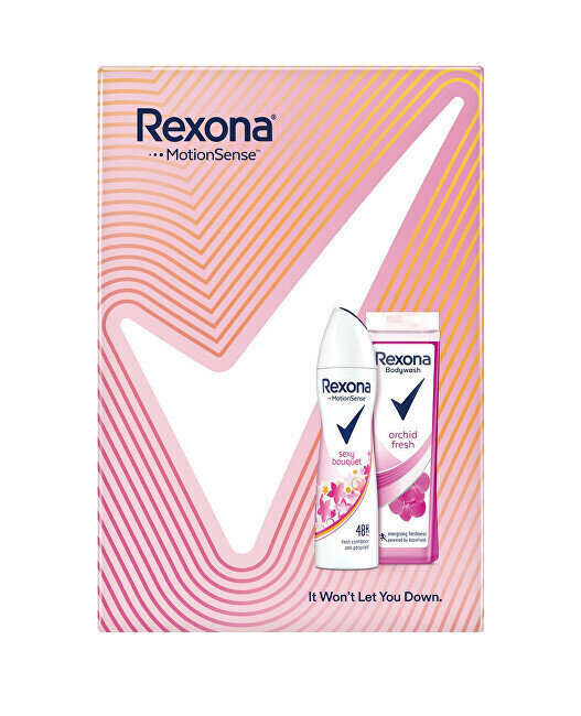 Kosmētikas dāvanu komplekts sievietēm Rexona Sexy Bouquet 48: antiperspiranta dezodorants 150 ml + Orchid Fresh dušas želeja 250 ml цена и информация | Dezodoranti | 220.lv