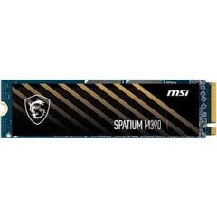 MSI Spatium 500GB M390 SSD NVMe M.2 цена и информация | Внутренние жёсткие диски (HDD, SSD, Hybrid) | 220.lv