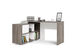 Угловой письменный стол Function Plus, белый/коричневый цвет цена и информация | Компьютерные, письменные столы | 220.lv
