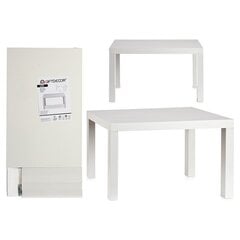 Sānu galdiņš, koka, 50 x 45 x 79 cm, balts cena un informācija | Žurnālgaldiņi | 220.lv