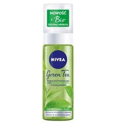 Очищающая пенка для лица для жирной и комбинированной кожи Nivea Green Tea, 150мл цена и информация | Средства для очищения лица | 220.lv