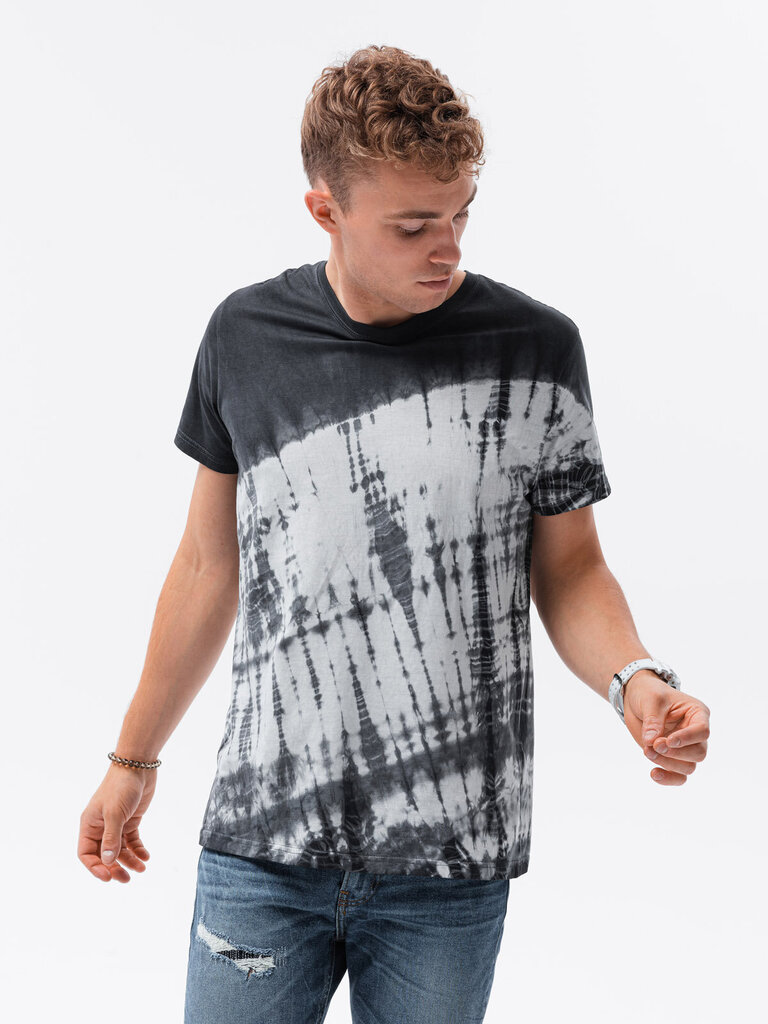 Tie-Dye T-krekls - tumši pelēks S1617 119864-7 cena un informācija | Vīriešu T-krekli | 220.lv