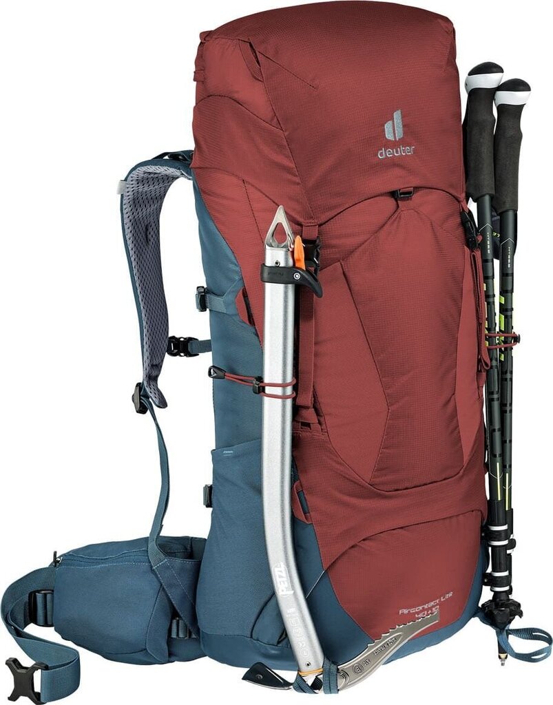 Deuter mugursoma Aircontact Lite 40+10 L, sarkana cena un informācija | Sporta somas un mugursomas | 220.lv