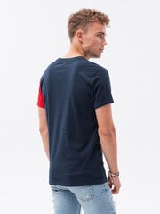 t-krekls - tumši zils S1630 119902-7 cena un informācija | Vīriešu T-krekli | 220.lv
