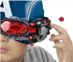 Шлем-маска Капитан Америка со светодиодной подсветкой цена и информация | Конструктор автомобилей игрушки для мальчиков | 220.lv