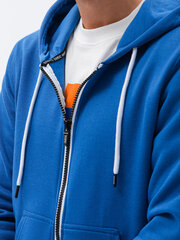 Sporta krekls ar rāvējslēdzēju B977, dziļi zils 119810-7 cena un informācija | Vīriešu jakas | 220.lv