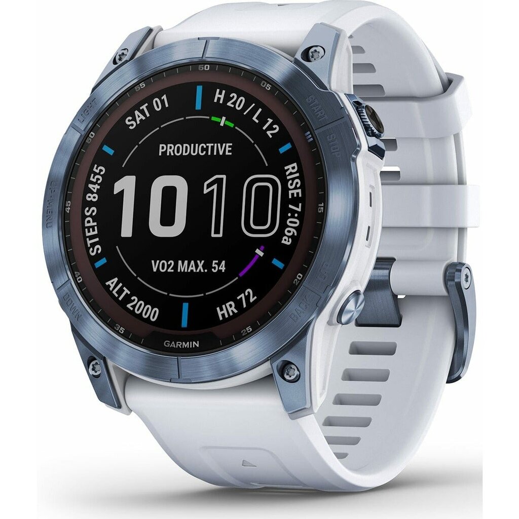 Garmin fēnix® 7X Sapphire Solar Mineral Blue DLC Titanium/Whitestone цена и информация | Viedpulksteņi (smartwatch) | 220.lv