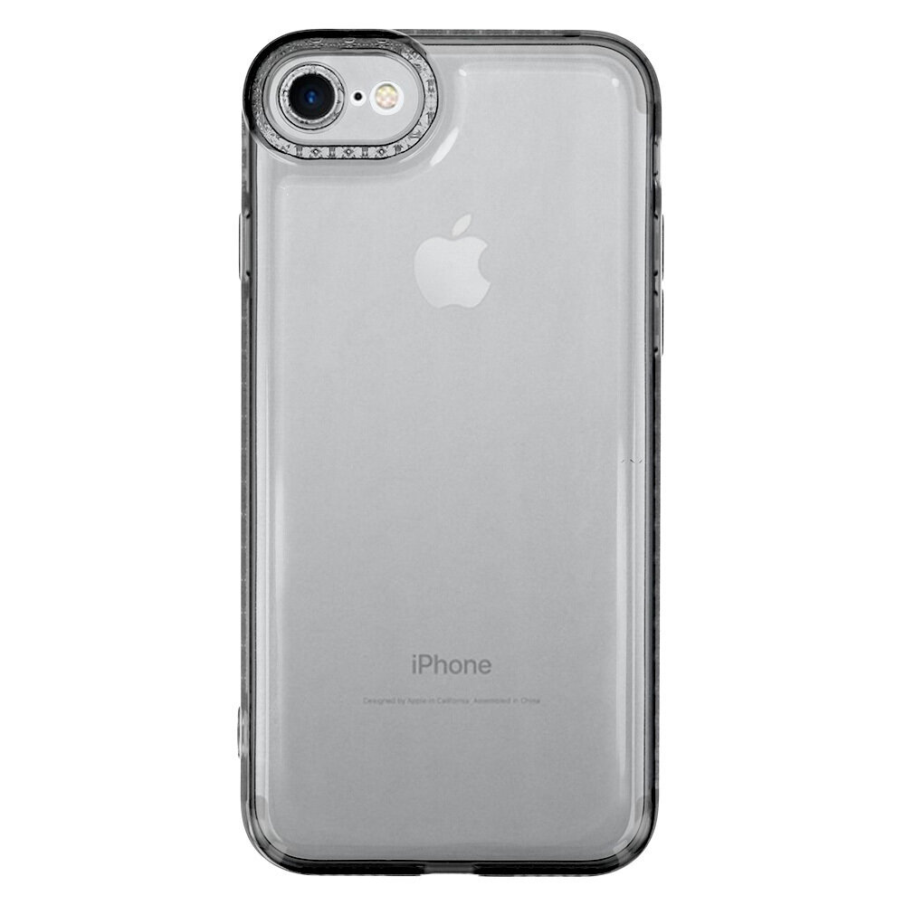 Crystal Diamond 2mm - iPhone 7/8/SE 2020/SE 2022 melns cena un informācija | Telefonu vāciņi, maciņi | 220.lv