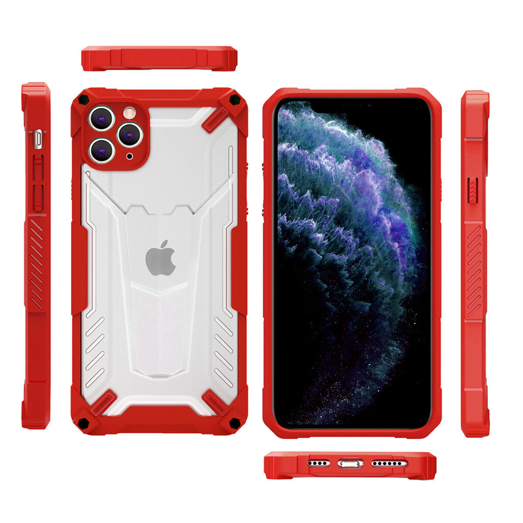 iPhone 7 / 8 / SE 2020 / SE 2022 maciņš Hybrid, sarkans cena un informācija | Telefonu vāciņi, maciņi | 220.lv