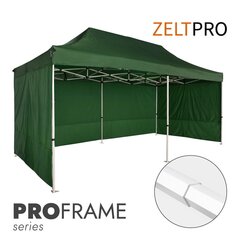 Tirdzniecības telts 3x6 Zaļa Zeltpro PROFRAME cena un informācija | Teltis | 220.lv